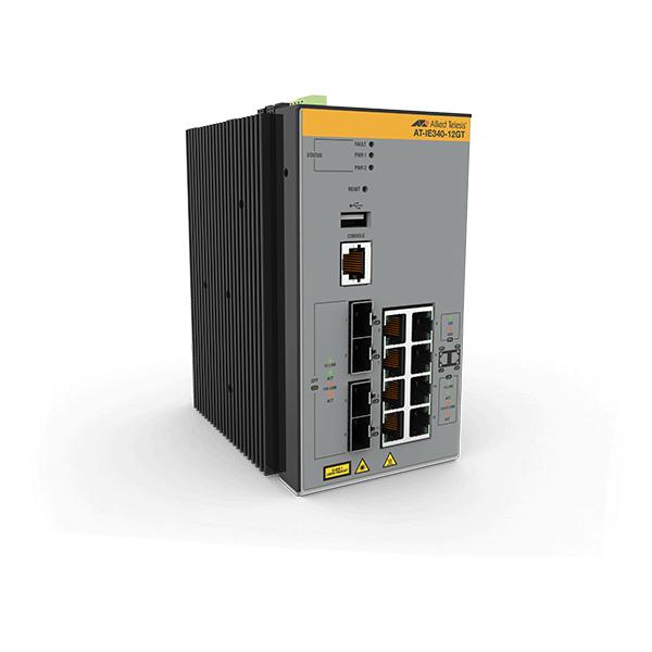 Allied Telesis AT-IE340-12GT-80 Gestito L3 Gigabit Ethernet [10/100/1000] Grigio (Allied Telesis AT IE340-12GT - switch)Allied Telesis0767035218984AT-IE340-12GT-80