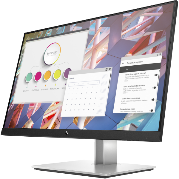 HP E-Series E24 G4 FHD Monitor (E24 G4 23.8inch IPS FHD - E-Series E24 G4, 60.5 cm - E-Series E24 G4, 60.5 cm [23.8], 1920 x 1080 pixels, Full HD, LCD, 5 ms, - Warranty: 12M)Hp9VF99AA