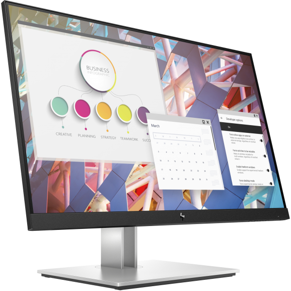 HP E-Series E24 G4 FHD Monitor (E24 G4 23.8inch IPS FHD - E-Series E24 G4, 60.5 cm - E-Series E24 G4, 60.5 cm [23.8], 1920 x 1080 pixels, Full HD, LCD, 5 ms, - Warranty: 12M)Hp9VF99AA