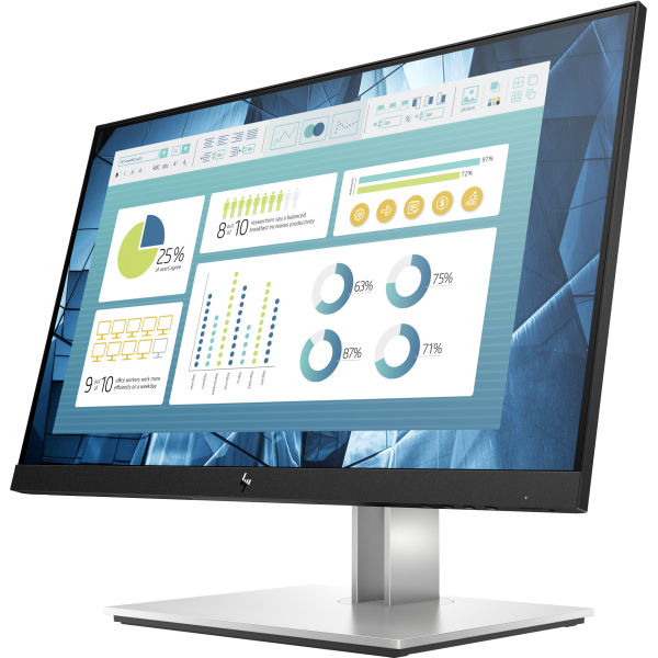 HP E-Series E22 G4 Monitor PC 54,6 cm [21.5] 1920 x 1080 Pixel Full HD LCD Nero, Argento (E22 G4 21.5inch IPS FHD - E-Series E22 G4, 54.6 cm - E-Series E22 G4, 54.6 cm [21.5], 1920 x 1080 pixels, Full HD, LCD, 5 ms, - Warranty: 12M)Hp9VH72AA