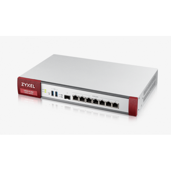 Zyxel USG Flex 500 firewall [hardware] 1U 2,3 Gbit/s (ZYXEL USG FLEX 500 FIREWALL UTM BUNDLE,1YEAR AV-IDP AS CF GIGE RACK)ZyxelUSGFLEX500-EU0102F