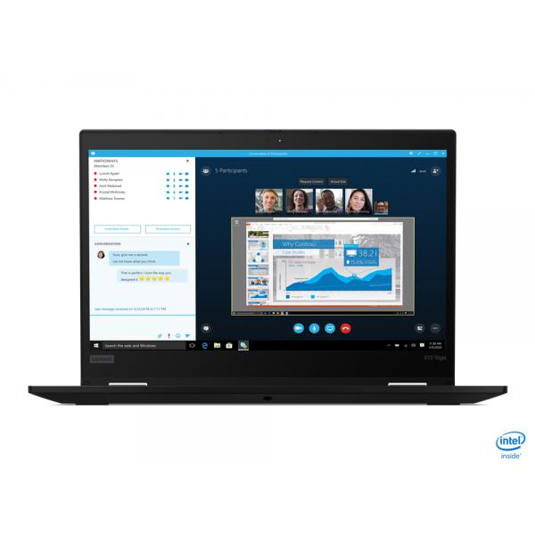 Lenovo ThinkPad X13 Yoga Gen 1 Intel Core i5 i5-10210U Ibrido [2 in 1] 33,8 cm [13.3] Touch screen Full HD 8 GB DDR4-SDRAM 256 GB SSD Wi-Fi 6 [802.11ax] Windows 10 Pro Nero (TP X13 YOGA G1 I5-10210U 8GB,Intel Core i5-10210U [6MB Cache, 1.6GHz], 8GB D...
