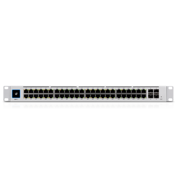Ubiquiti UniFi USW-PRO-48 switch di rete Gestito L2/L3 Gigabit Ethernet [10/100/1000] 1U Argento (UniFi Professional 48Port Gigabit Switch with Lay)UbiquitiUSW-PRO-48
