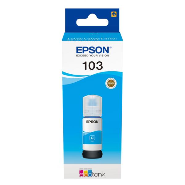 Epson 103 EcoTank Cyan ink bottle [WE] (EPSON ECOTANK 103 CYAN INK 103)Epson8715946690193C13T00S24A10
