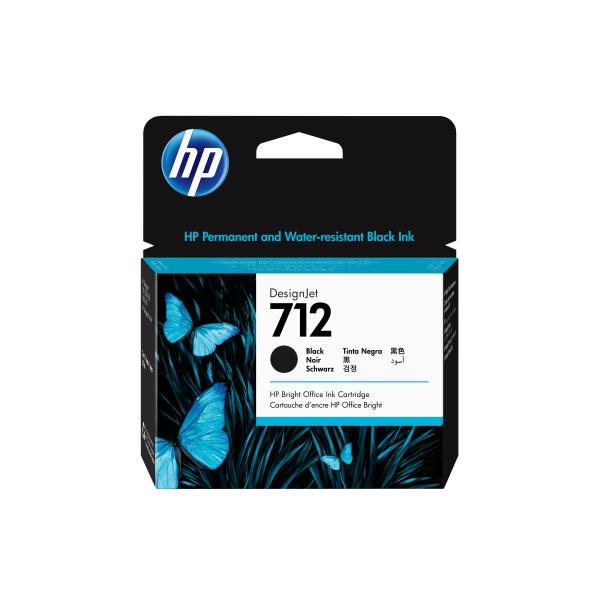 HP Cartuccia di inchiostro nero originale DesignJet 712 da 80 ml (HP 712 80-ML BLACK DESIGNJET - INK CARTRIDGE)Hp3ED71A