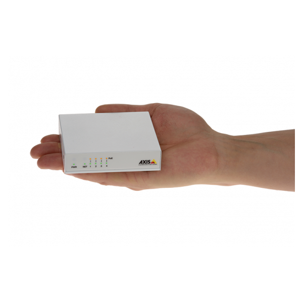 Axis 02101-002 switch di rete Non gestito Fast Ethernet [10/100] Supporto Power over Ethernet [PoE] Bianco (D8004 UNMANAGED POE SWITCH EUR - D8004, Unmanaged, Fast - Ethernet [10/100], Power over Ethernet [PoE] - Warranty: 60M)Axis733102107254102101-002