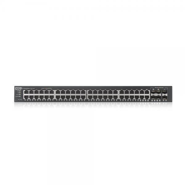 Zyxel GS2220-50-EU0101F switch di rete Gestito L2 Gigabit Ethernet [10/100/1000] Nero (Zyxel GS2220-50 - Switch - gestito - 44 x 10/100/1000 + 4 x combo Gigabit SFP + 2 x Gigabit SFP - montabile su rack)ZyxelGS2220-50-EU0101F