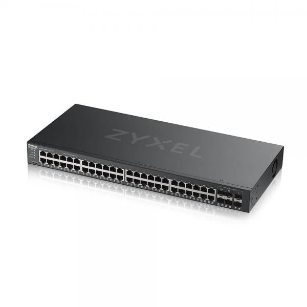 Zyxel GS2220-50-EU0101F switch di rete Gestito L2 Gigabit Ethernet [10/100/1000] Nero (Zyxel GS2220-50 - Switch - gestito - 44 x 10/100/1000 + 4 x combo Gigabit SFP + 2 x Gigabit SFP - montabile su rack)ZyxelGS2220-50-EU0101F