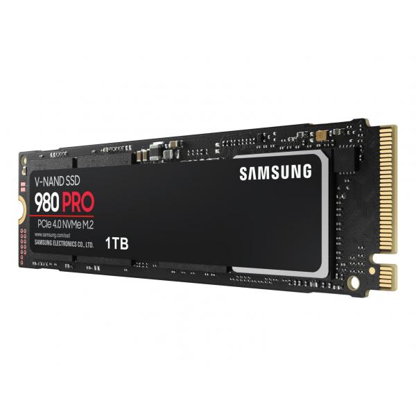 Samsung 980 PRO 1 TB M.2 PCI Express 4.0 NVMe V-NAND MLC (SAMSUNG SSD 1TB M.2 2280 PCIe 4.0 x4,[NVMe] 980 PRO)SamsungMZ-V8P1T0BW