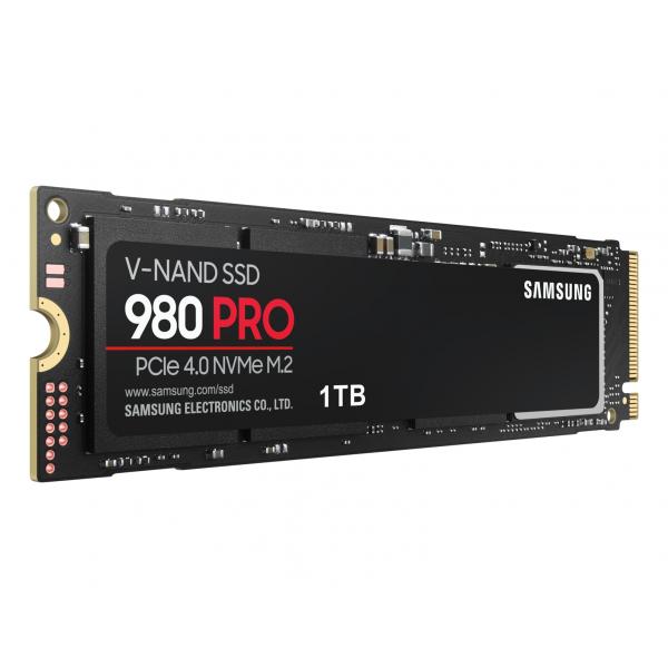 Samsung 980 PRO 1 TB M.2 PCI Express 4.0 NVMe V-NAND MLC (SAMSUNG SSD 1TB M.2 2280 PCIe 4.0 x4,[NVMe] 980 PRO)SamsungMZ-V8P1T0BW
