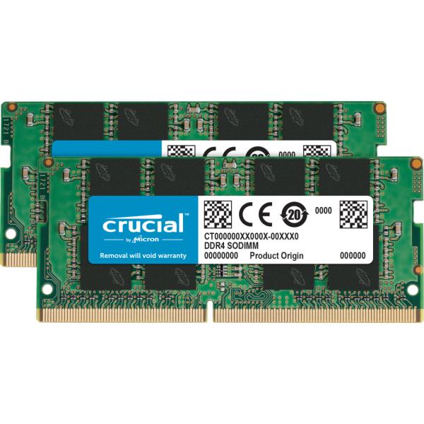 Crucial CT2K16G4SFRA32A memoria 32 GB 2 x 16 GB DDR4 260-pin SO-DIMM (Memory Module 32 Gb 2 X 16 Gb - Ddr4 3200 Mhz - Warranty: 12M)Crucial0649528903617CT2K16G4SFRA32A