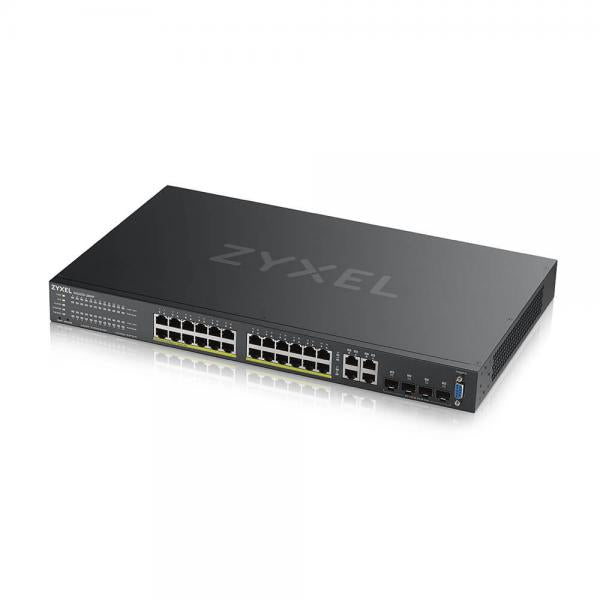 Zyxel GS2220-28HP Gestito L2 Gigabit Ethernet [10/100/1000] Supporto Power over Ethernet [PoE] Nero (GS2220-28HP 24-PORT GBE L2 POE - SWITCH WITH GBE UPLINK)Zyxel4718937607495GS2220-28HP-GB0101F