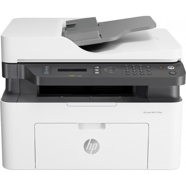 HP Laser 137fnw Wireless Multifunction Bianco e nero Stampante, Fotocopiatrice, scanner; Fronte/retro (HP LASER MFP 137FNW PRINTER)Hp4ZB84A#B19