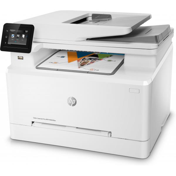 HP LaserJet Pro M283fdw Wireless Multifunction Colore Stampante, Fotocopiatrice, scanner; Fronte/retro (Color LaserJet Pro MFP M283fdw - Color LaserJet Pro M283fdw, - Laser, Colour printing, 600 x 600 DPI, A4, Direct printing, White - Warranty: 12M)H...