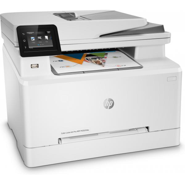 HP LaserJet Pro M283fdw Wireless Multifunction Colore Stampante, Fotocopiatrice, scanner; Fronte/retro (Color LaserJet Pro MFP M283fdw - Color LaserJet Pro M283fdw, - Laser, Colour printing, 600 x 600 DPI, A4, Direct printing, White - Warranty: 12M)H...