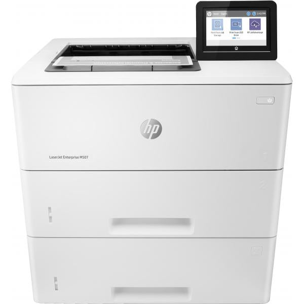 HP LaserJet Enterprise M507x Wireless Bianco e nero Stampante, Fronte/retro (HP LaserJet Enterprise M507x - Printer - B/W - Duplex - laser - A4/Legal - 1200 x 1200 dpi - up to 43 ppm - capacity: 1200 sheets - USB 2.0, Gigabit LAN, Wi-Fi[n], USB 2.0 h...