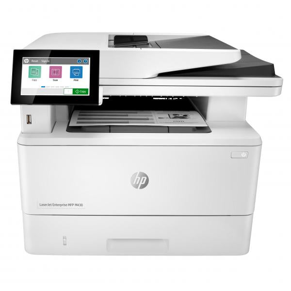 HP LaserJet Enterprise M430f Multifunction Bianco e nero Stampante, Solo Ethernet; Fotocopiatrice, scanner (Laserjet Enterprise Mfp - M430F, Black And White, - Printer For Business, Print, Copy, Scan, Fax, 50-Sheet Adf Two-Sided Printing - Warranty: ...
