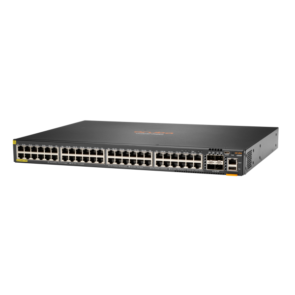 Aruba 6200F 48G Class4 PoE 4SFP+ 370W Gestito L3 Gigabit Ethernet [10/100/1000] Supporto Power over Ethernet [PoE] 1U Nero (HPE Aruba 6200F 48G Class4 PoE 4SFP+ 370W Switch - Switch - L3 - Managed - 48 x 10/100/1000 [PoE+] + 4 x 1 Gigabit / 10 Gigabi...