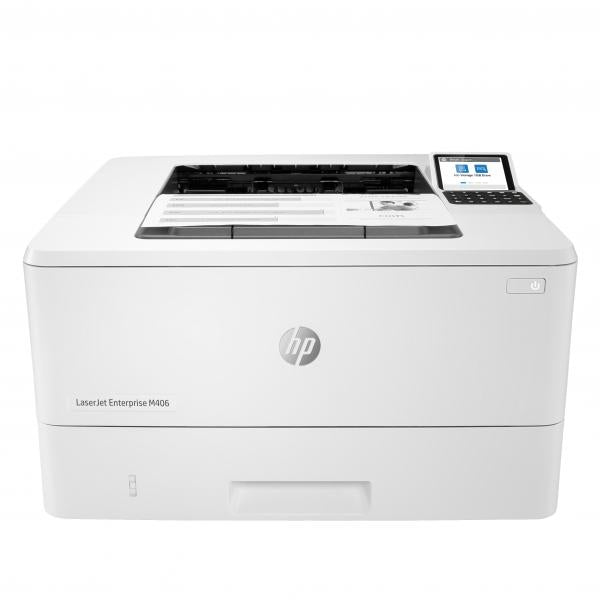 HP LaserJet Enterprise M406dn Bianco e nero Stampante, Solo Ethernet; Fronte/retro (Laserjet Enterprise M406Dn, - Print, Compact Size Strong - Security Two-Sided Printing Energy Efficient Front-Facing Usb Printing - Warranty: 12M)Hp3PZ15A