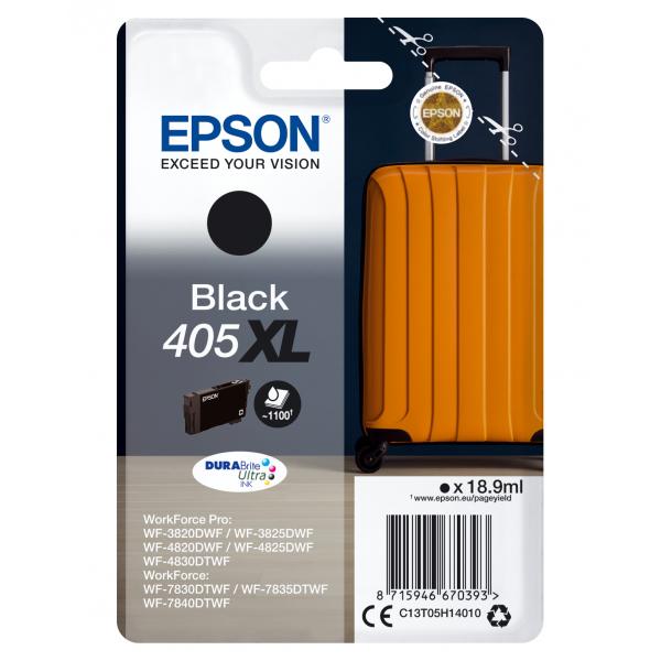 Epson Singlepack Black 405XL DURABrite Ultra Ink (Epson 405XL - XL - sort - original - b)Epson8715946672434C13T05H14020