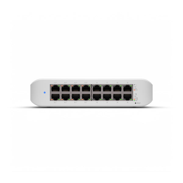 Ubiquiti UniFi Switch Lite 16 PoE L2 Gigabit Ethernet [10/100/1000] Supporto Power over Ethernet [PoE] Bianco (Ubiquiti Switch UniFi 16xRJ45 GBit Managed 8xPoE 45W Wall-Mountable, Fanless, internal PSU)UbiquitiUSW-LITE-16-POE