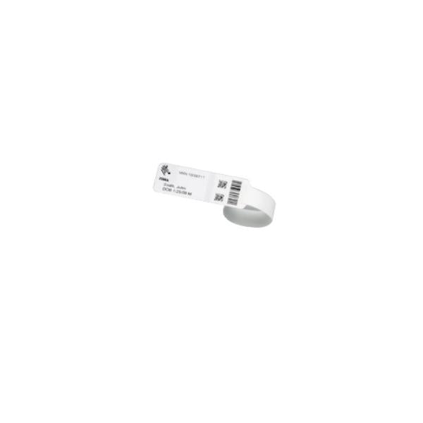 Zebra 10035439K cinturino da polso Bianco Braccialetti da ospedale (Wristband Polyester - 1x7.9375in [25.4x201.6mm] DT - Infant Wristband Coated 1in [25.4mm] core Plain 10035439K, Hospital wristband, - Warranty: 12M)Zebra10035439K