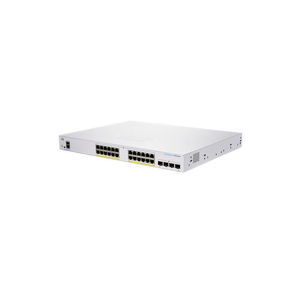 Cisco CBS350-24FP-4G-EU switch di rete Gestito L2/L3 Gigabit Ethernet [10/100/1000] Argento (Cisco Business 350 Series 350-24FP-4G - Switch - L3 - gestito - 24 x 10/100/1000 [PoE+] + 4 x Gigabit SFP - montabile su rack - PoE+ [370 W])Cisco08897282947...