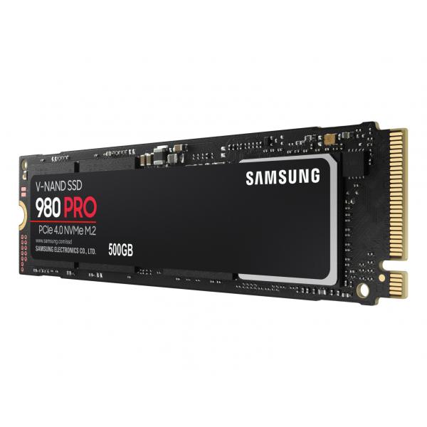 Samsung 980 PRO 500 GB M.2 PCI Express 4.0 NVMe V-NAND MLC (SAMSUNG 500GB M.2 PCIE NVME 980 PRO ELPIS CONTROLLER)SamsungMZ-V8P500BW