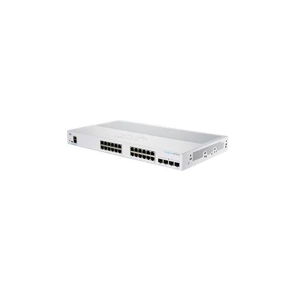 Cisco CBS250-24T-4G-EU switch di rete Gestito L2/L3 Gigabit Ethernet [10/100/1000] Argento (Cisco Business 250 Series CBS250-24T-4G - Switch - L3 - intelligente - 24 x 10/100/1000 + 4 x Gigabit SFP - montabile su rack)Cisco0889728295758CBS250-24T-4G-EU