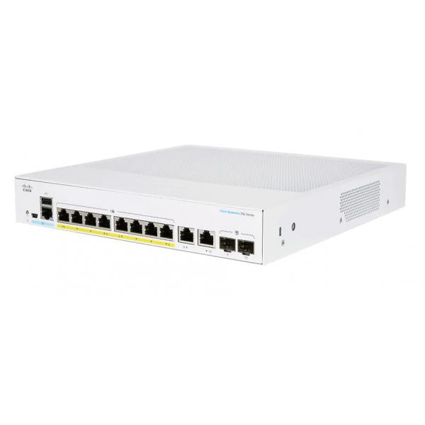 Cisco CBS250-8P-E-2G-EU switch di rete Gestito L2/L3 Gigabit Ethernet [10/100/1000] Argento (CBS250 SMART 8-PORT GE - POE EXT PS 2X1G COMBO)Cisco0889728293945CBS250-8P-E-2G-EU