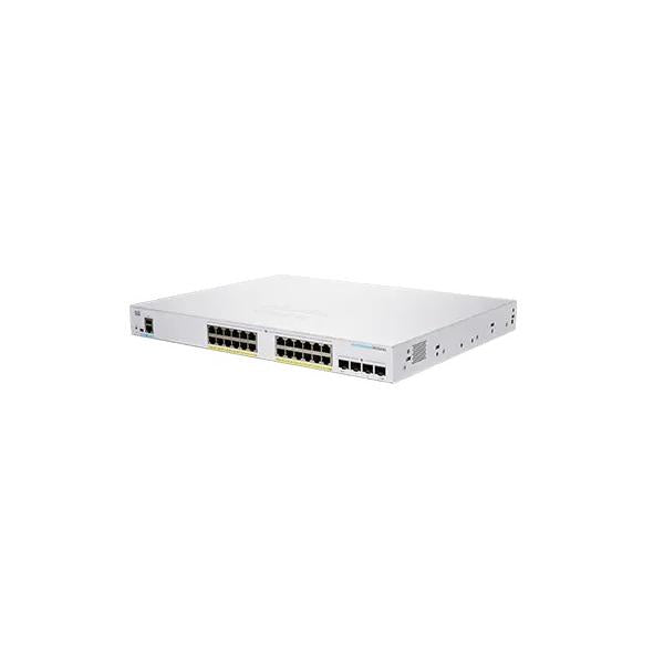 Cisco CBS250-24P-4X-EU switch di rete Gestito L2/L3 Gigabit Ethernet [10/100/1000] Argento (Cisco Business 250 Series CBS250-24P-4X - Switch - L3 - intelligente - 24 x 10/100/1000 [PoE+] + 4 x 10 Gigabit SFP+ - montabile su rack - PoE+ [195 W])Cisco0...