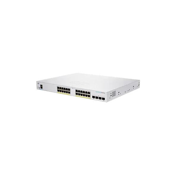 Cisco CBS250-24FP-4G-EU switch di rete Gestito L2/L3 Gigabit Ethernet [10/100/1000] Argento (Cisco Business 250 Series CBS250-24FP-4G - Switch - L3 - intelligente - 24 x 10/100/1000 [PoE+] + 4 x Gigabit SFP - montabile su rack - PoE+ [370 W])Cisco088...