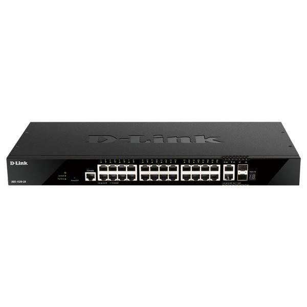 D-Link DGS-1520-28 switch di rete Gestito L3 10G Ethernet [100/1000/10000] 1U Nero (D-Link DGS-1520-28 26 Ports Manageable Layer 3 Switch)D-linkDGS-1520-28