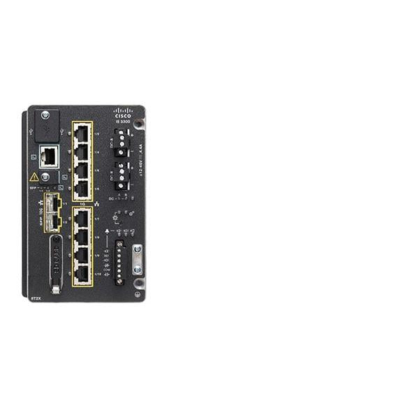 Cisco Catalyst IE-3300-8T2X-E switch di rete Gestito L3 Gigabit Ethernet [10/100/1000] Nero (CATALYST IE3300 W/ 8 GE COPPER - 2 10G SFP MODULAR NE)CiscoIE-3300-8T2X-E