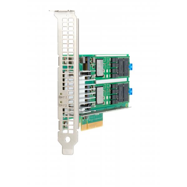 HPE NS204i-p x2 Lanes NVMe PCIe3 x8 OS Boot Device (HPE CTR BOOT DEVICE NS204I-P INCL 2x480G,B M.2 NVME)HpeP12965-B21