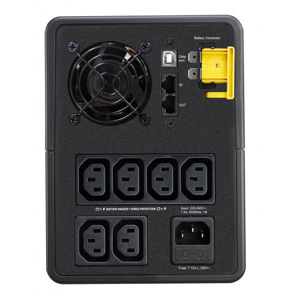 APC BX1600MI gruppo di continuità [UPS] A linea interattiva 1,6 kVA 900 W 6 presa[e] AC (B-UPS 1600VA 230V 6X IEC C13 AVR)ApcBX1600MI