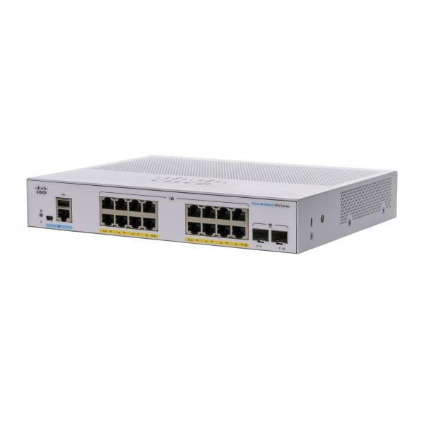 Cisco CBS350 Gestito L3 Gigabit Ethernet [10/100/1000] Supporto Power over Ethernet [PoE] Desktop Nero, Grigio (CBS350 Managed 16 port GE PoE Ext PS 2x1G SFP)Cisco0889728293556CBS350-16P-E-2G-UK