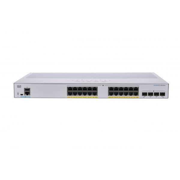 Cisco CBS350-24P-4X-UK switch di rete Gestito L2/L3 Gigabit Ethernet [10/100/1000] Supporto Power over Ethernet [PoE] Argento (CBS350 Managed 24 port GE PoE 4x10G SFP+)Cisco0889728293266CBS350-24P-4X-UK