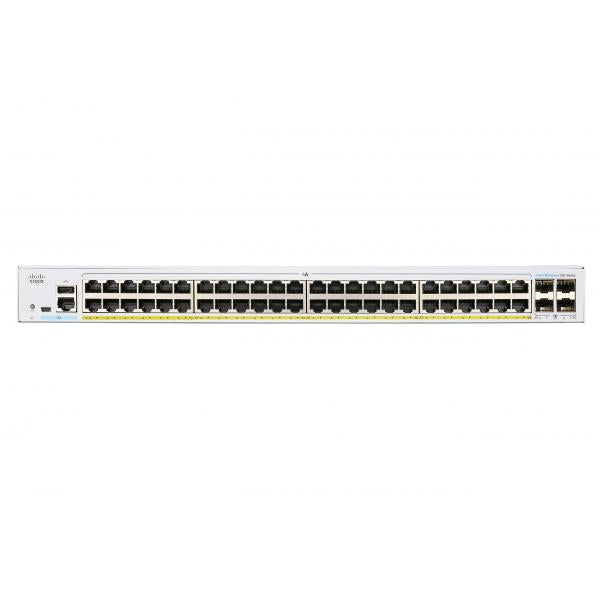 Cisco CBS350-48T-4X-UK switch di rete Gestito L2/L3 Gigabit Ethernet [10/100/1000] Argento (Cisco Business 350 Series 350-48T-4X - Switch - L3 - Managed - 48 x 10/100/1000 + 4 x 10 Gigabit SFP+ - rack-mountable)Cisco0889728295628CBS350-48T-4X-UK