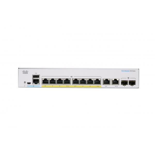 Cisco CBS350 Gestito L3 Gigabit Ethernet [10/100/1000] Supporto Power over Ethernet [PoE] Desktop Grigio (CBS350 Managed 8 port GE Full PoE 2x1G Combo)Cisco0889728293297CBS350-8FP-2G-UK