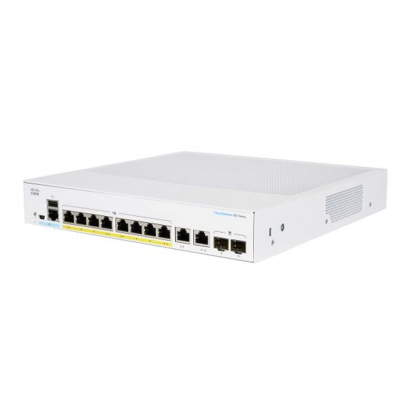 Cisco CBS350 Gestito L3 Gigabit Ethernet [10/100/1000] Supporto Power over Ethernet [PoE] Desktop Grigio (CBS350 Managed 8 port GE Full PoE 2x1G Combo)Cisco0889728293297CBS350-8FP-2G-UK