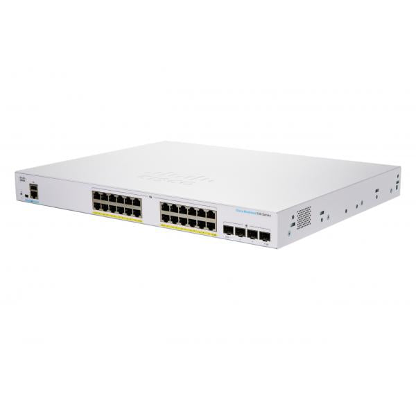 Cisco CBS250-24FP-4G-UK switch di rete Gestito L2/L3 Gigabit Ethernet [10/100/1000] Supporto Power over Ethernet [PoE] Argento (CBS250 Smart 24 port GE Full PoE 4x1G SFP)Cisco0889728293389CBS250-24FP-4G-UK