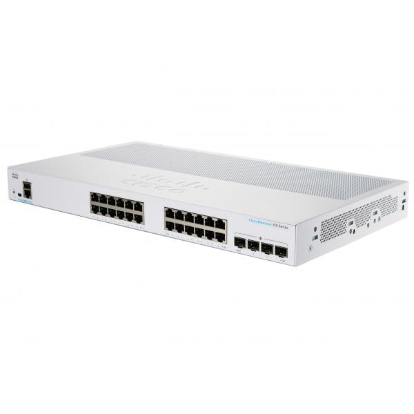 Cisco CBS350 Gestito L3 Gigabit Ethernet [10/100/1000] 1U Grigio (Cisco Business 350 Series 350-24T-4G - Switch - L3 - Managed - 24 x 10/100/1000 + 4 x SFP - rack-mountable)Cisco0889728294034CBS350-24T-4G-UK