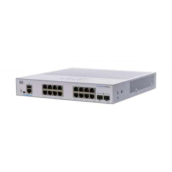 Cisco CBS350 Gestito L3 Gigabit Ethernet [10/100/1000] Desktop Grigio (CBS350 MANAGED 16-PORT - GE 2X1G SFP)Cisco0889728293624CBS350-16T-2G-UK