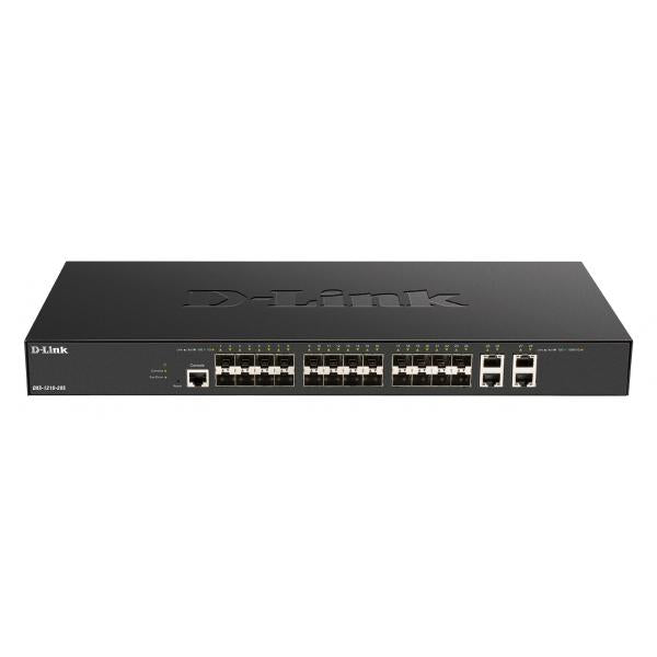 D-Link DXS-1210-28S switch di rete Gestito L2/L3 10G Ethernet [100/1000/10000] 1U Nero (D-Link DXS 1210-28S - Switch - smart - 24 x 10GBase-X + 4 x 10Gb Ethernet - rack-mountable)D-link0790069456817DXS-1210-28S