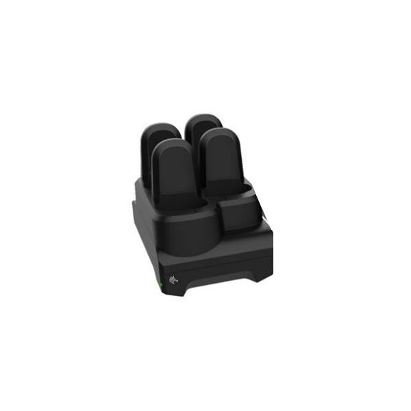 Zebra CR6080-SC400F4WW Caricabatterie per dispositivi mobili Lettore di codice a barre Nero AC, dC Interno (CS6080 CORDLESS 4-SLOT DEVICE - SHARECRADLE INDUCTIVE BLK PSU DC)ZebraCR6080-SC400F4WW