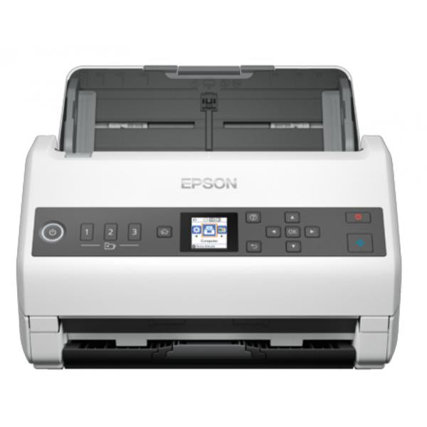 Epson WorkForce DS-730N Scanner a foglio 600 x 600 DPI A4 Nero, Bianco (Epson WorkForce DS-730N - Document scanner - Contact Image Sensor [CIS] - Duplex - A4/Legal - 600 dpi x 600 dpi - up to 40 ppm [mono] / up to 40 ppm [colour] - ADF [100 sheets] -...