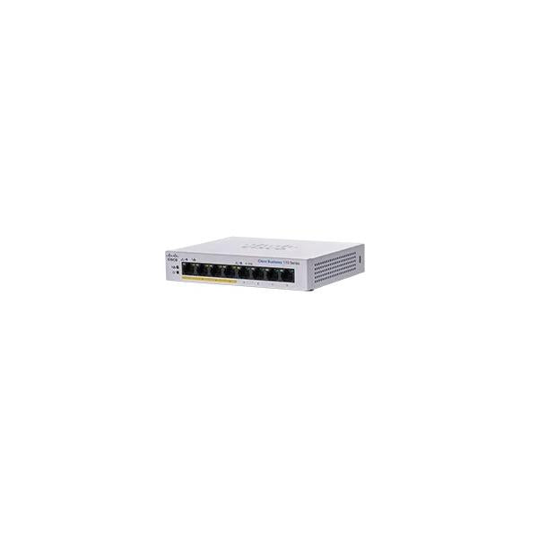 Cisco CBS110-8PP-D Non gestito L2 Gigabit Ethernet [10/100/1000] Supporto Power over Ethernet [PoE] Grigio (Cisco Business 110 Series 110-8PP-D - Switch - unmanaged - 4 x 10/100/1000 [PoE] + 4 x 10/100/1000 - montabile su rack, desktop, montaggio a p...