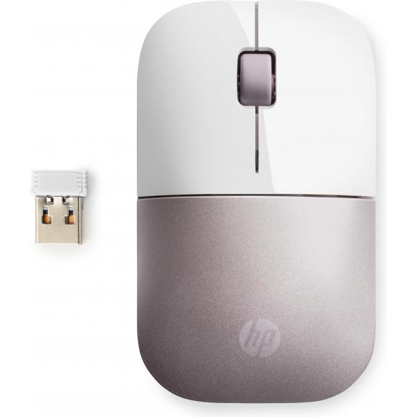 HP Mouse wireless Z3700: bianco/rosa (HP Z3700 WIRELESS PINK MOUSE)Hp4VY82AA#ABB
