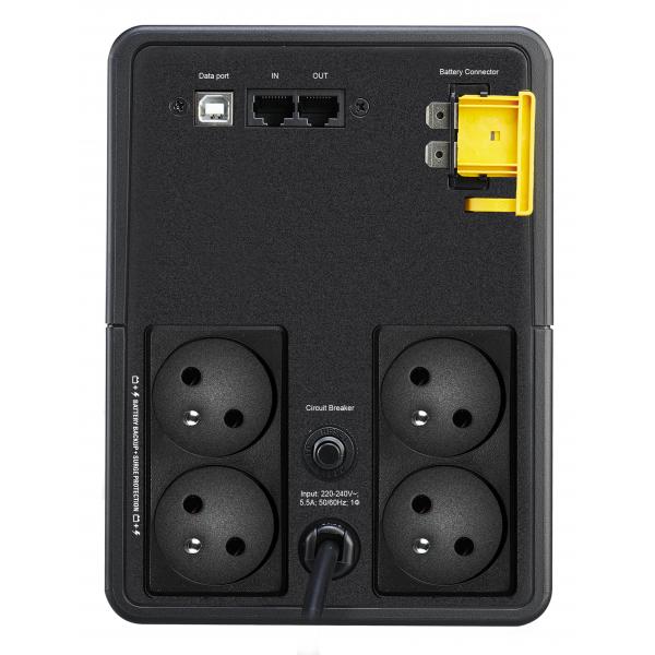 APC BX1200MI-FR gruppo di continuità [UPS] A linea interattiva 1,2 kVA 650 W 4 presa[e] AC (APC BACK-UPS 1200VA 230V AVR - FRENCH SOCKETS)Apc0731304413578BX1200MI-FR